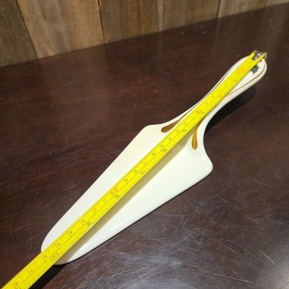 Lenox Cake Pie Server Winter Greetings Hand Painted Red Holy 24K Gold Trim - Picture 4 of 5